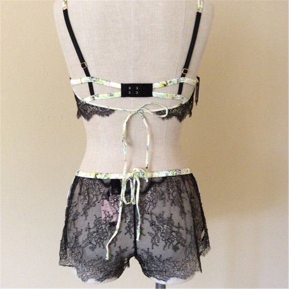 Victoria's Secret Black Label Metallic Teddy